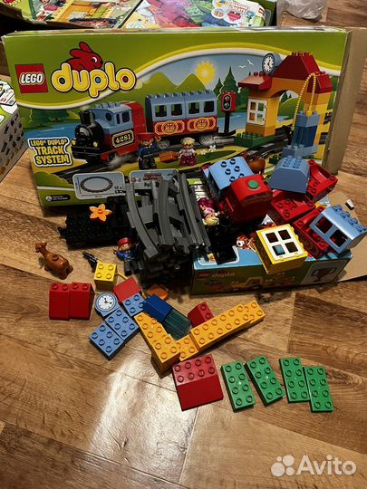 Lego duplo поезд и доп.рельсы