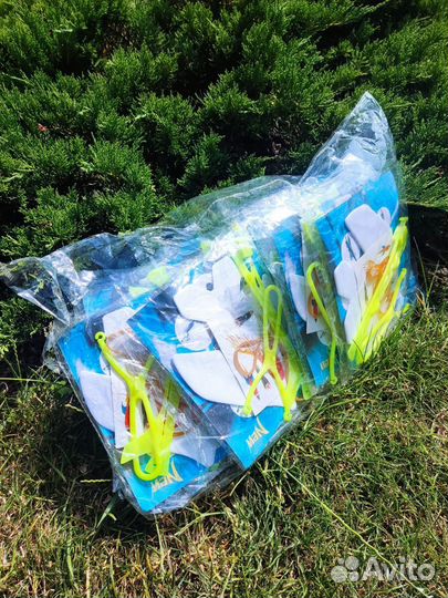 Самолетик рогатка светящийся с наклейками