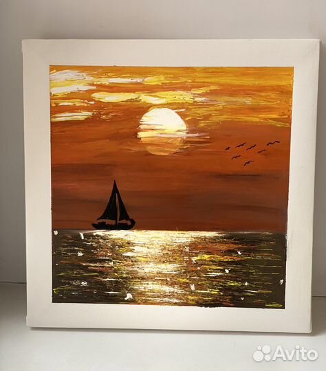 Картина 30х30 акрил, холст на подрамнике