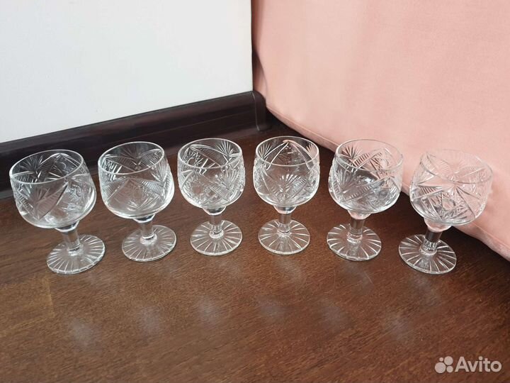 Советские фужеры, бокалы, рюмки, стопки, стаканы