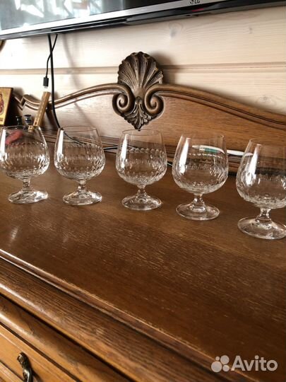 Хрустальные бокалы для коньяка германия винтаж