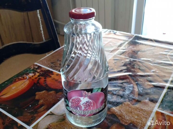 Стеклянная бутылка 1 л