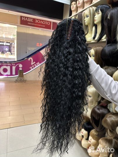 Шиньон кудри на крабе