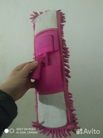 Швабра с 2-мя насадками новая для мытья пола