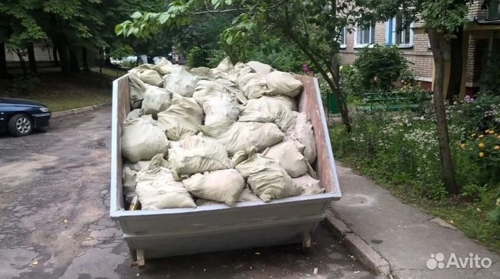 Вывоз мусора контейнером 8 м3