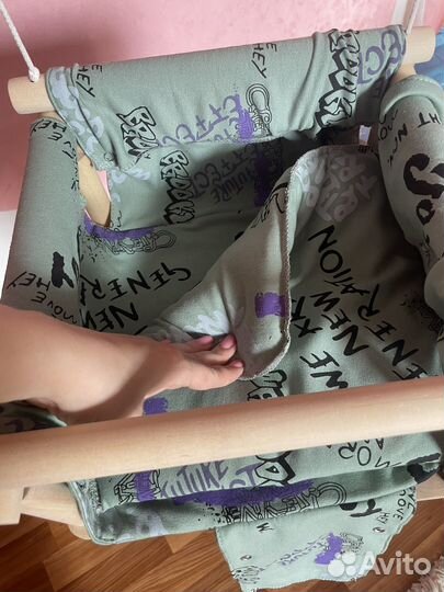 Детская качель подвесная с подкладкой