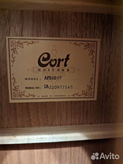 Акустическая гитара Cort AF510-OP новая