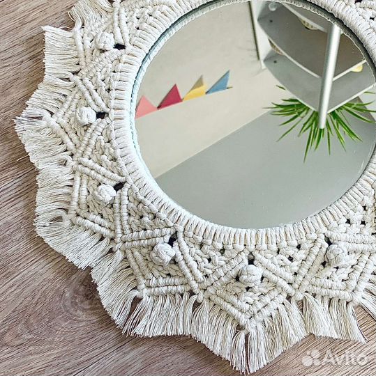 Зеркало макраме