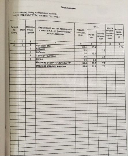 Свободного назначения, 60 м²