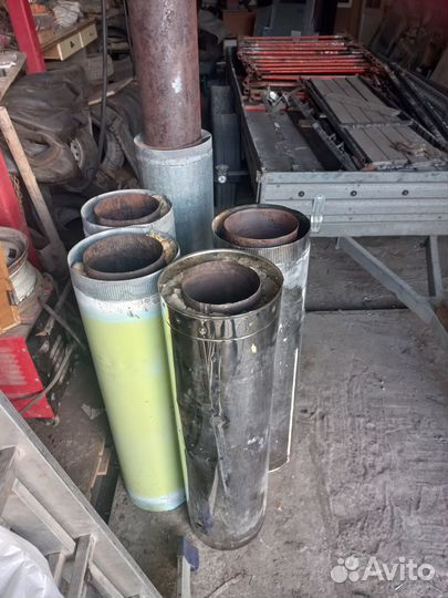 Труба-дымоход сэндвич D/d280/180 мм, цинк, хром