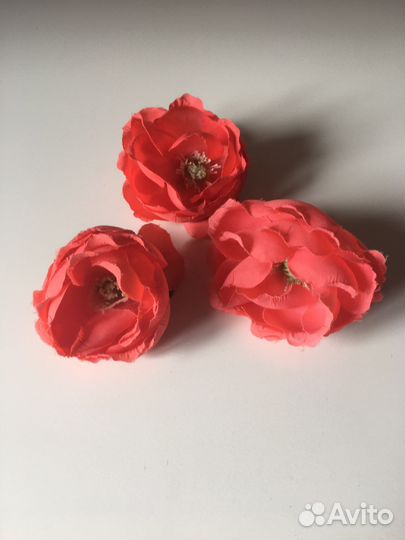 Цветы из ткани