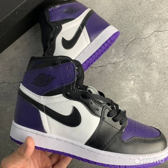 Кроссовки Air Jordan 1 Court Purple (36-45)