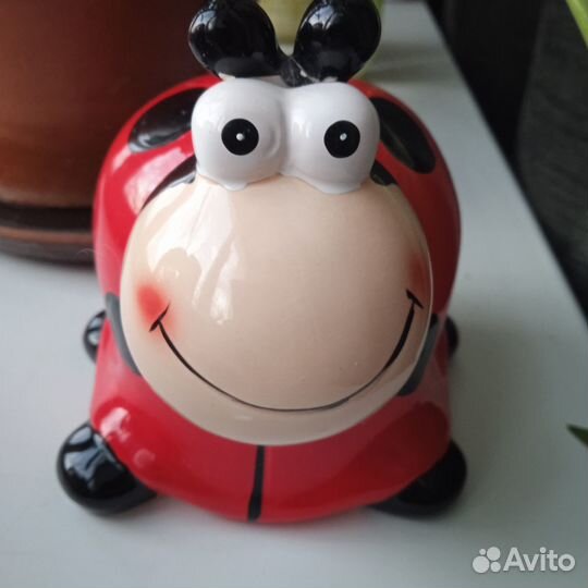 Копилка/Божья коровка/Керамика