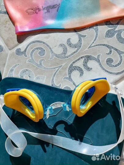 Купальник ласты очки шапочка для бассейна