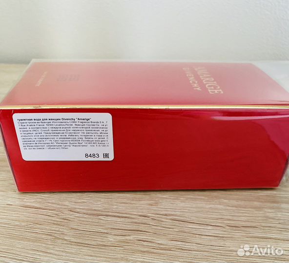 Amarige Givenchy Оригинал 100 мл edt