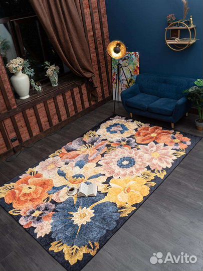 Ковер безворсовый бархатный