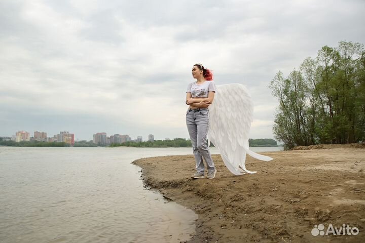 Аренда Белые крылья Ангела большие прокат