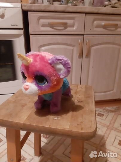 Игрушка кот-единорог на батарейках