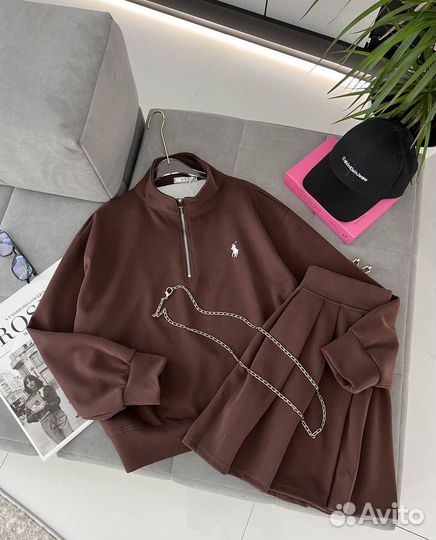 Двойка костюм с юбкой