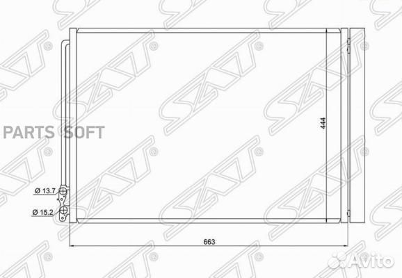 Радиатор кондиционера Бмв 5-Серии F10/F11 10