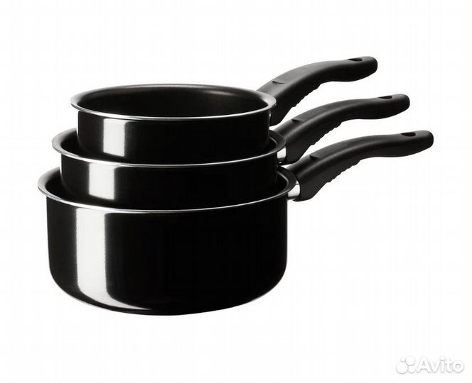 Набор ковшей икея IKEA кавалькад, 3 шт кастрюля