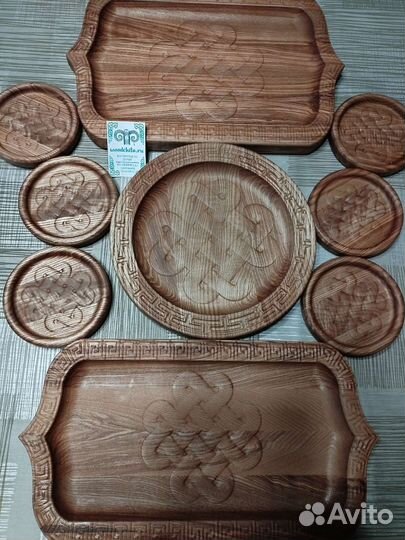 Сервировочный набор бурятской посуды