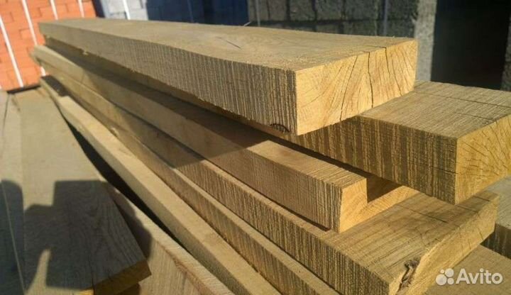 Доска обрезная дуб