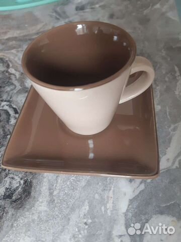 Чашка с блюдцем фарфор