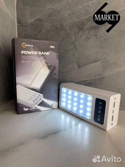 Powerbank 50000 mah с фанариком