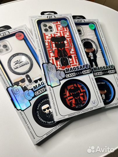 Чехол с попсокетом на iPhone 12/12Pro LUX и др