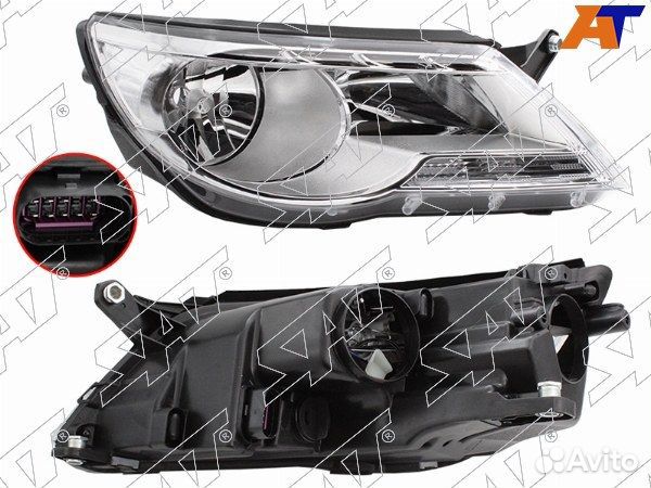 Фара VW tiguan 07-16
