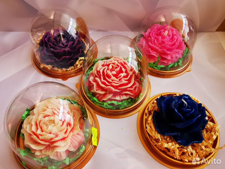 Свечи восковые цветные