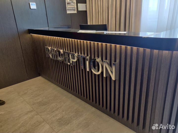 Вывеска Зеркальные объёмные не световые буквы