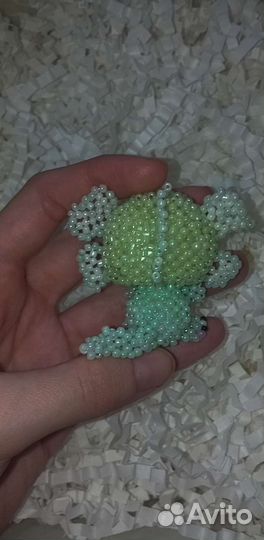 Амигуруми из бисера дракончик