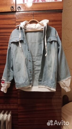 Джинсовая куртка с аниме (атака титанов)