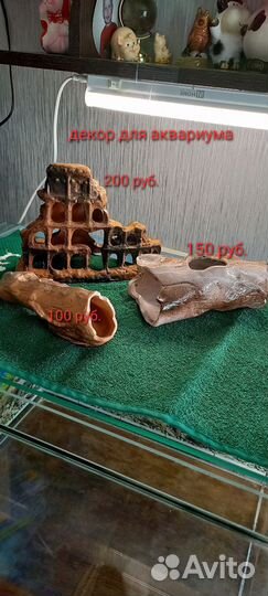 Фильтр для аквариума,декор