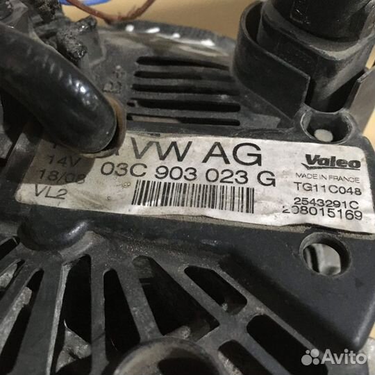 Генератор VAG Audi A3 Passat B6 Golf 5 Jetta 110A