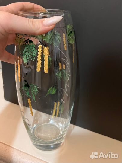 Ваза для цветов с рисунком