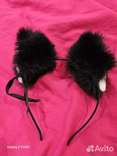 Обруч на голову с ушками