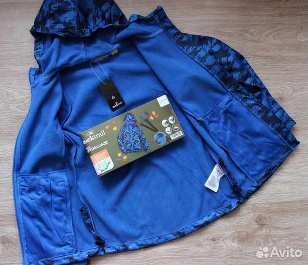Куртка ветровка softshell rocktrail 134-140 Герман
