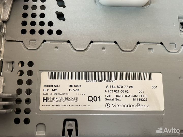 Магнитола (Comand) MB W164 ML W164 GL