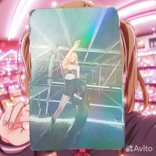 K-pop карта голо с дефектами по краям