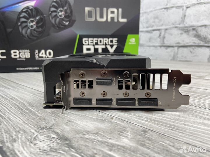 Видеокарта asus GeForce RTX 3060 Ti Dual V2 OC Edi