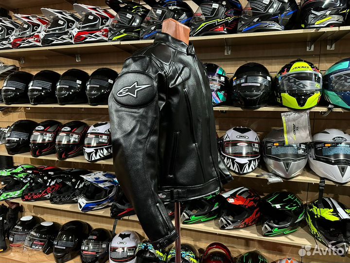 Мото куртка кожаная Alpinestars Classic на мото