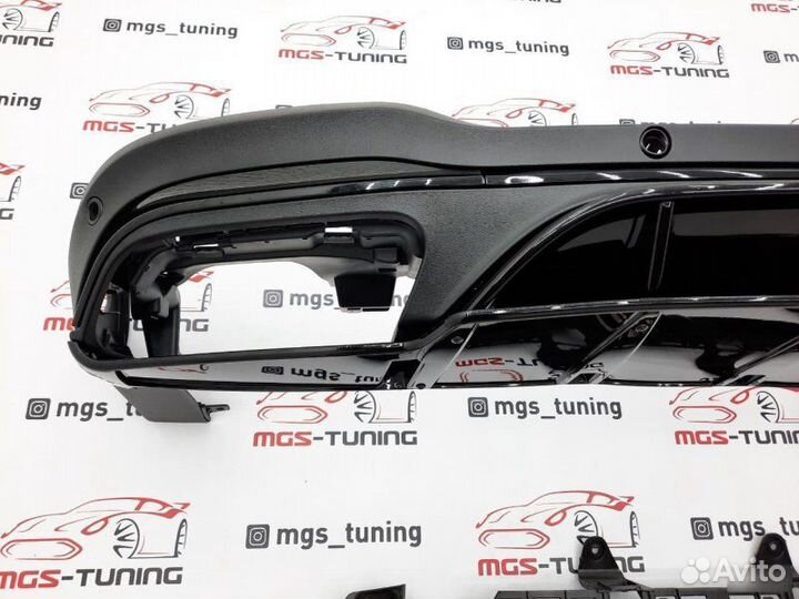 Диффузор Black на GLC X253 рест. Стиль 63 AMG