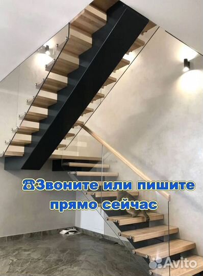 Лестница на металлокаркасе. Опытные мастера