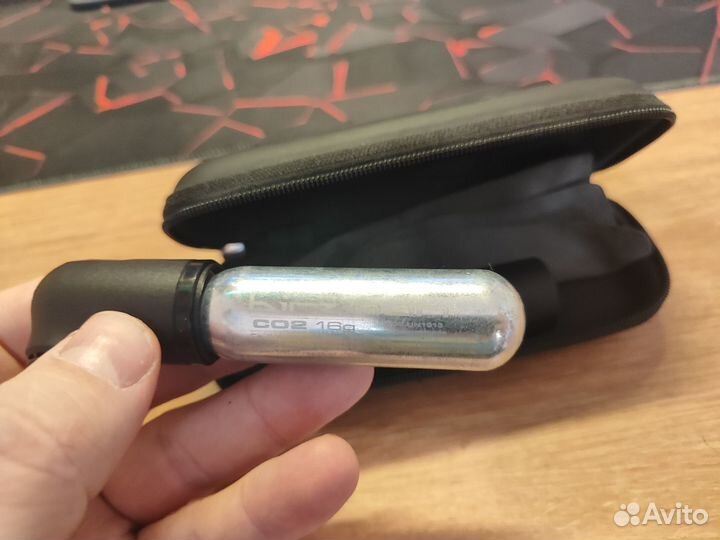 Насос со2 компактный для велосипеда + картридж 16