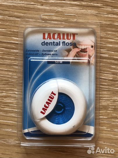 Lacalut dental floss зубная нить 50м мятная