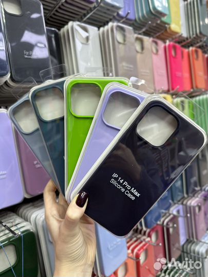 Silicone case. Чехлы на iPhone 14 оптом