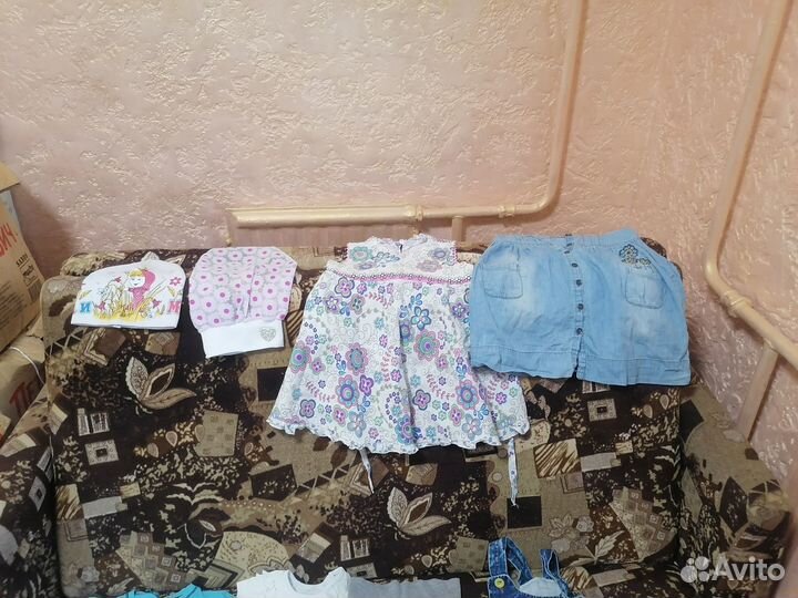Большой пакет вещей на девочку 92-98